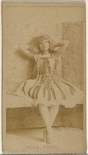 W. Duke, Sons & Co., Mlle. Aimee, from the Actors and Actresses series (N145-8) issued by Duke Sons & Co. to promote Duke Cigarettes