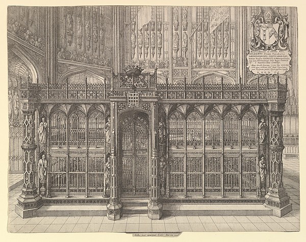 Wenceslaus Hollar, Tomb of Henry VII (from Francis Sandford, "Genealogical History of the Kings of England,"1677)