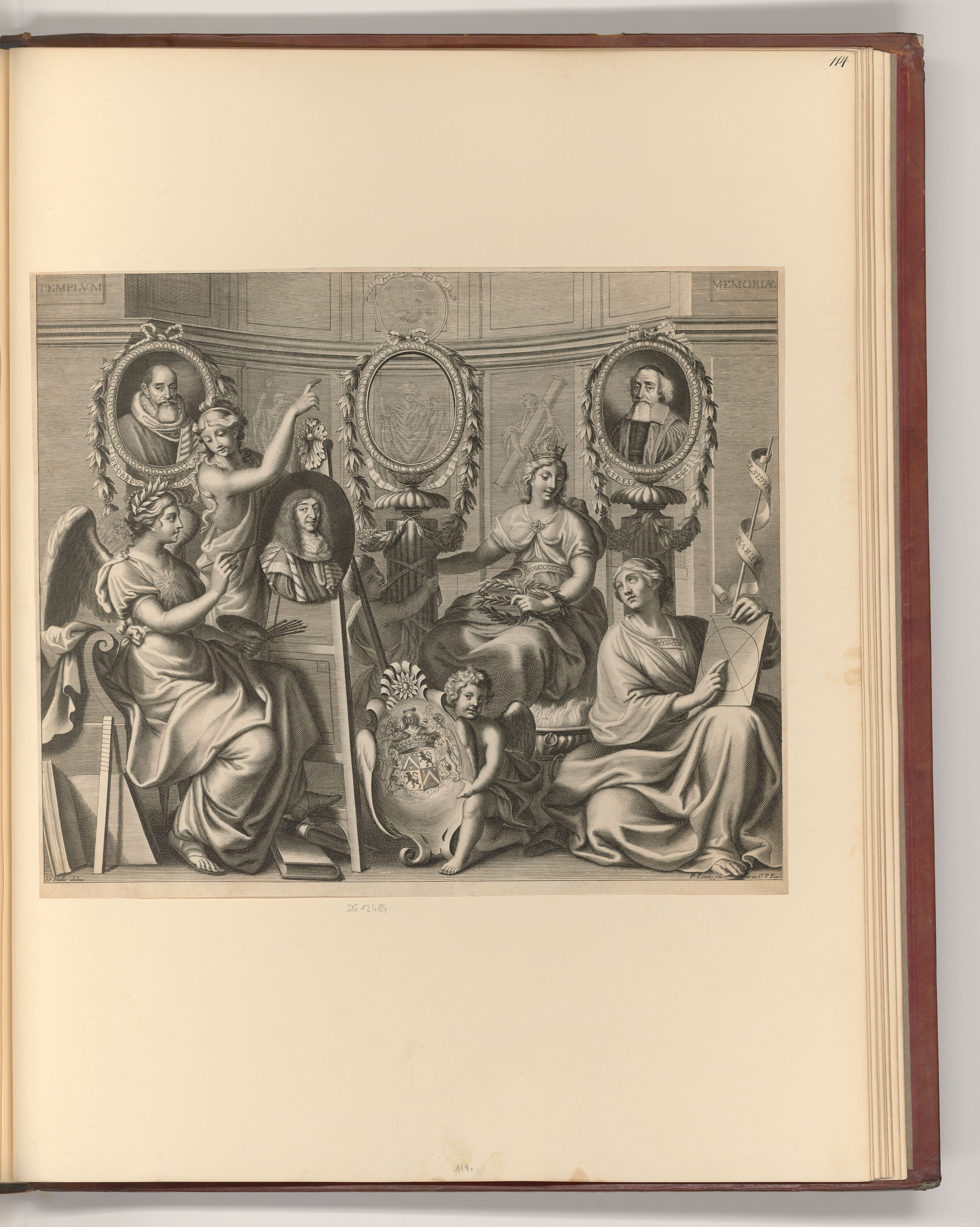 PierreLandry, Allegorie mit den Porträts von Edouard und Mathieu Hallé