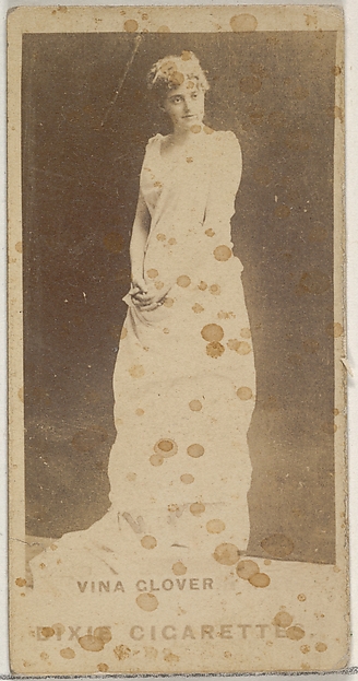 Allen & Ginter, Vina Glover, from the Actors and Actresses series (N45, Type 7) for Dixie Cigarettes