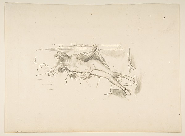 James McNeill Whistler, Nude Model, Reclining (Nude Model Resting)