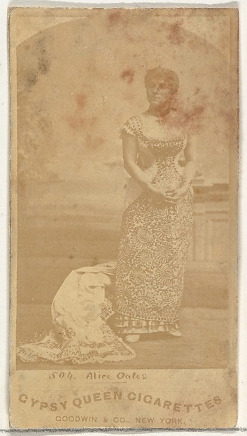 Goodwin & Company, Alice Oates, from the Actors and Actresses series (N171) for Gypsy Queen Cigarettes