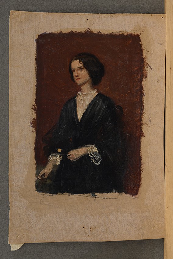 Gustav Metz, Porträtstudie Cecilie Mendelssohn-Bartholdy, um 1852