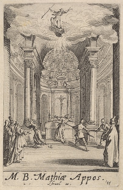 Jacques Callot, Martyrdom of Saint Matthias, from "The Little Apostles" (Les Petits Apôtres)