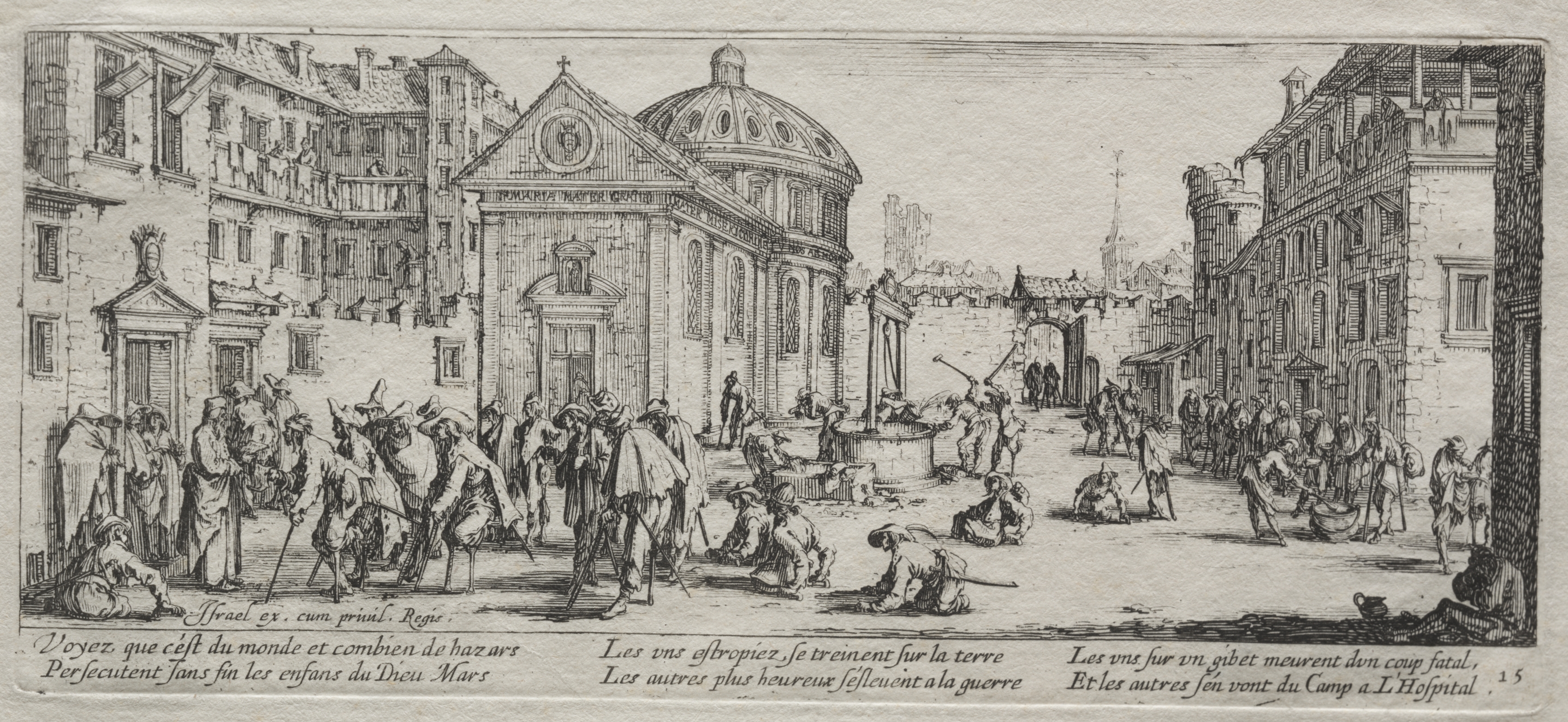 Jacques Callot, The Large Miseries of War:  The Hospital