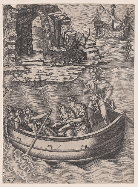 Agostino Veneziano (Agostino dei Musi), The Bark
