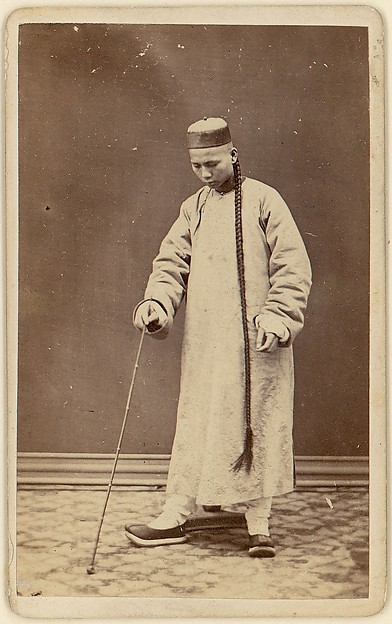 Unknown, [Man with Long Braid]