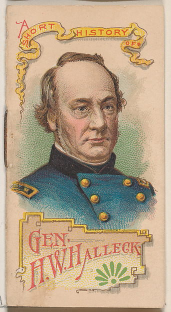 W. Duke, Sons & Co., A Short History of General Henry W. Halleck, from the Histories of Generals series of booklets (N78) for Duke brand cigarettes