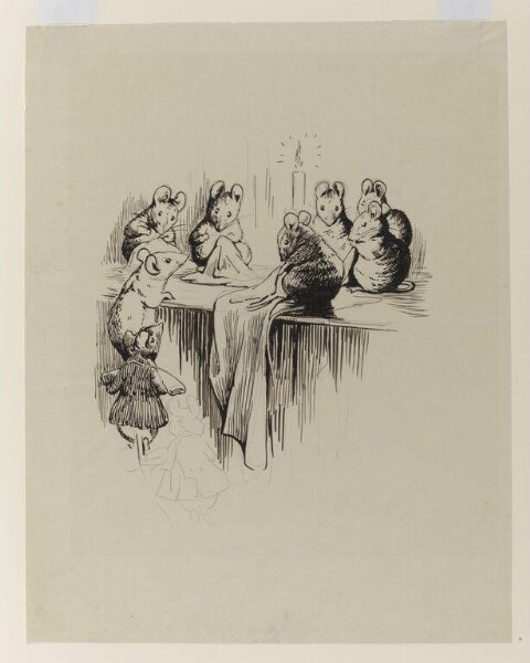 Potter, Beatrix, Mice sewing by candlelight