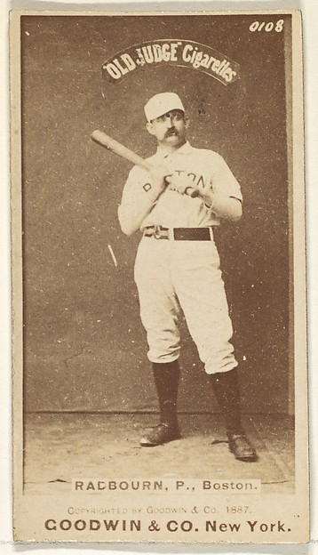 Goodwin & Company, Radbourn, Pitcher, Boston, from the Old Judge series (N172) for Old Judge Cigarettes