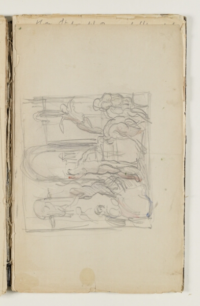 J.A. Jerichau (II), Figurkomposition, formentlig studie til eller efter et af kunstnerens egne malerier
