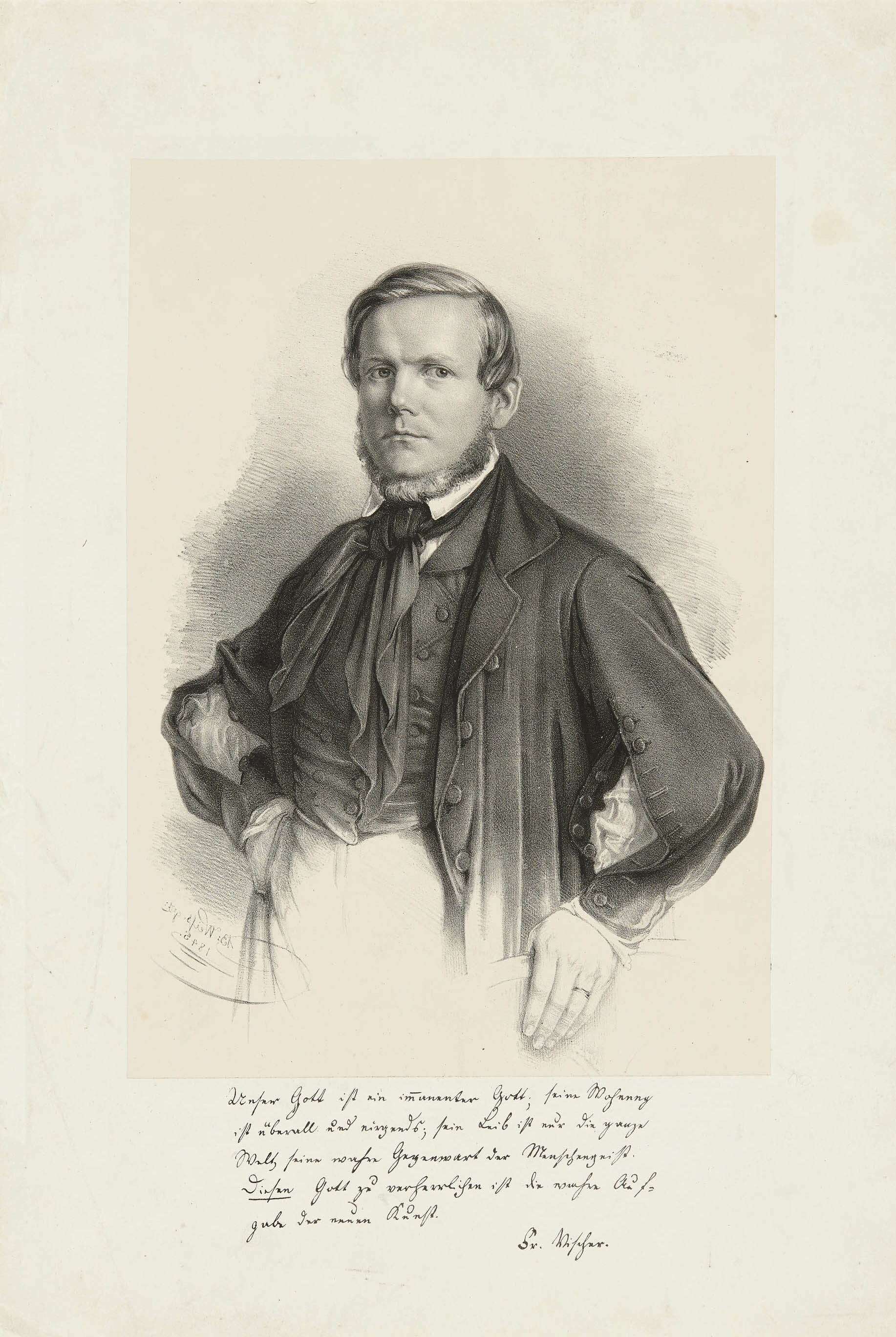 Bonaventura Weiss, Bildnis Friedrich Theodor Vischer