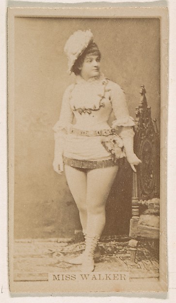 Kinney Brothers Tobacco Company, Miss Walker, from the Actresses series (N245) issued by Kinney Brothers to promote Sweet Caporal Cigarettes