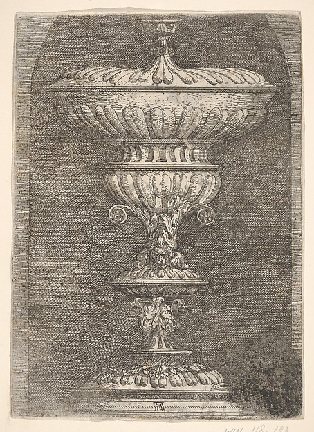 Albrecht Altdorfer, Covered Goblet in a Niche