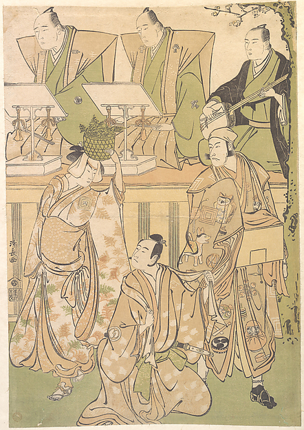 Torii Kiyonaga, Ichikawa Danjuro Fifth as Kyo no Jiro in Disguise as Dekuroku byoe the Stree Puppet-showman