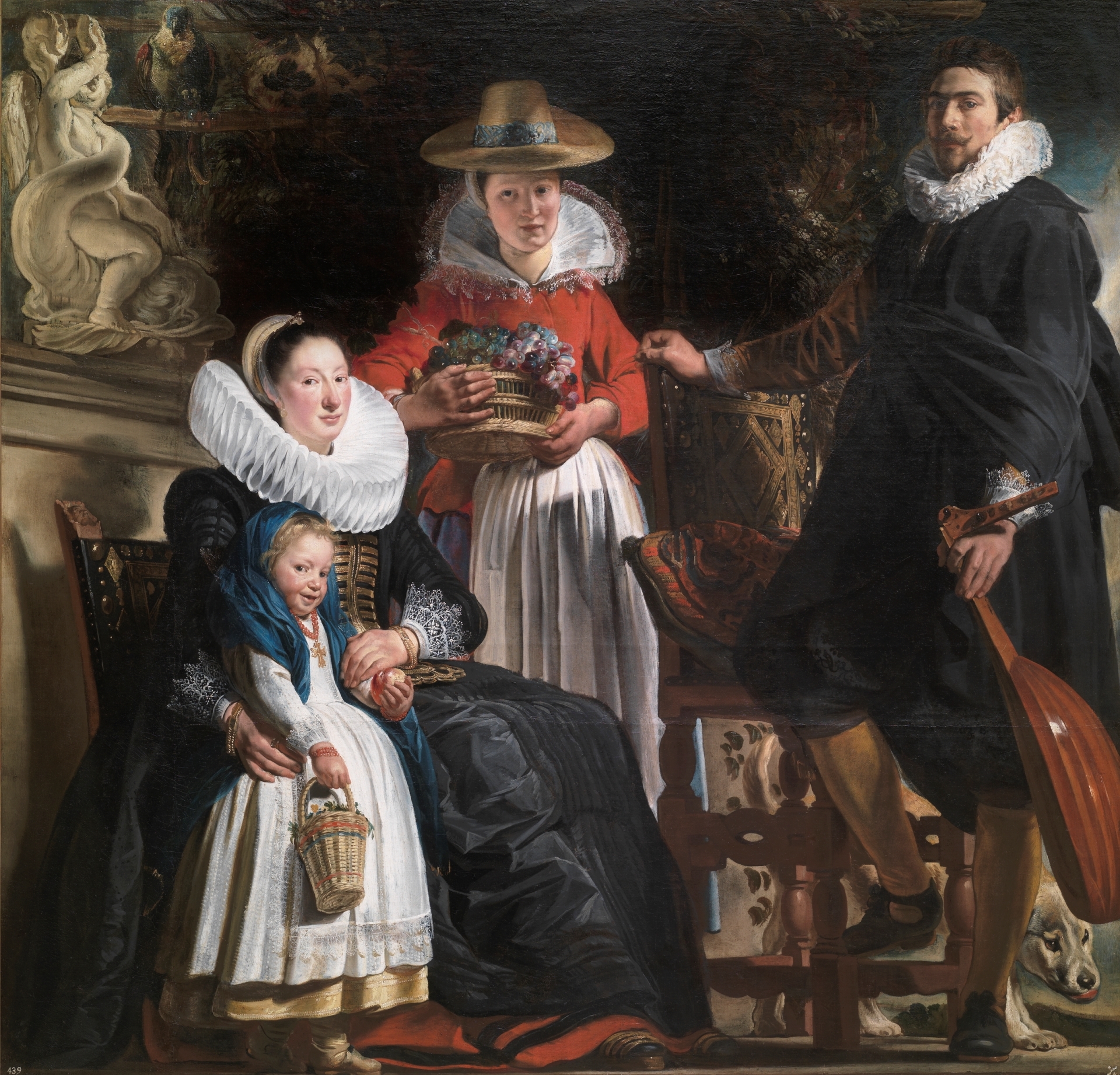 Jacob Jordaens, Portrait of the artist with his family