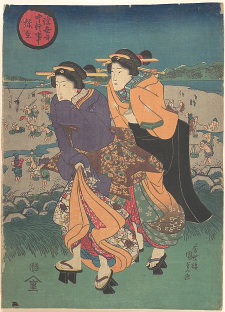 Utagawa Kunisada, Annual event - the third month (Ukiyo nenjū gyōji: Yayoi)