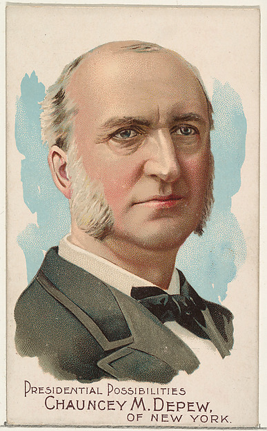 W. Duke, Sons & Co., Chauncey M. Depew of New York, from the Presidential Possibilities series (N124) issued by Duke Sons & Co. to promote Honest Long Cut Tobacco