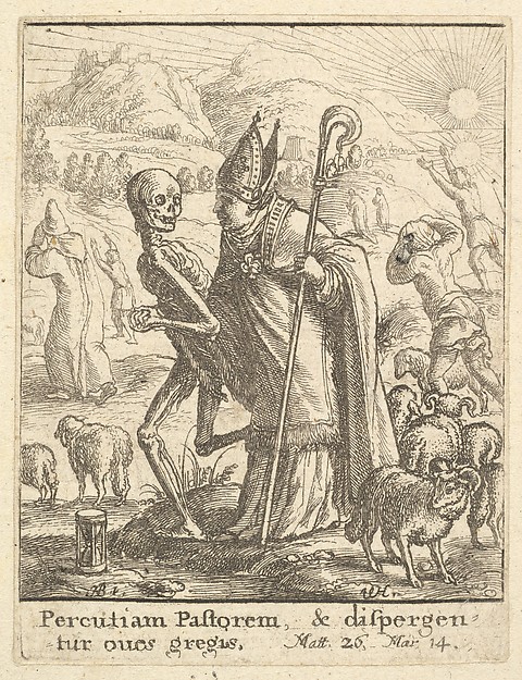 Wenceslaus Hollar, Bishop, from "Dance of Death"