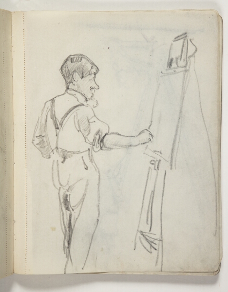 J.A. Jerichau (II), Johannes Larsen ved staffeliet