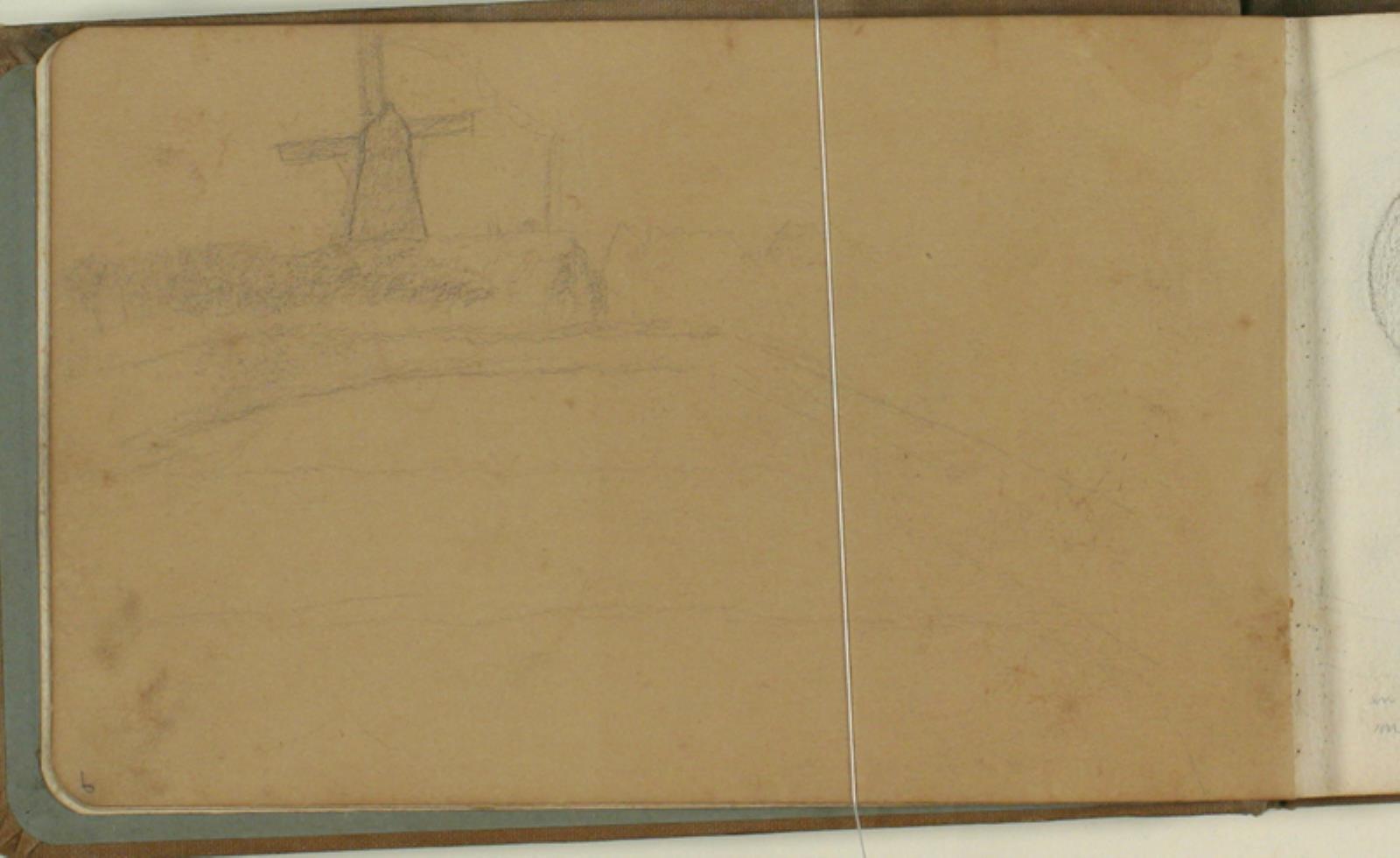 Niels Larsen Stevns, Landskab med mølle