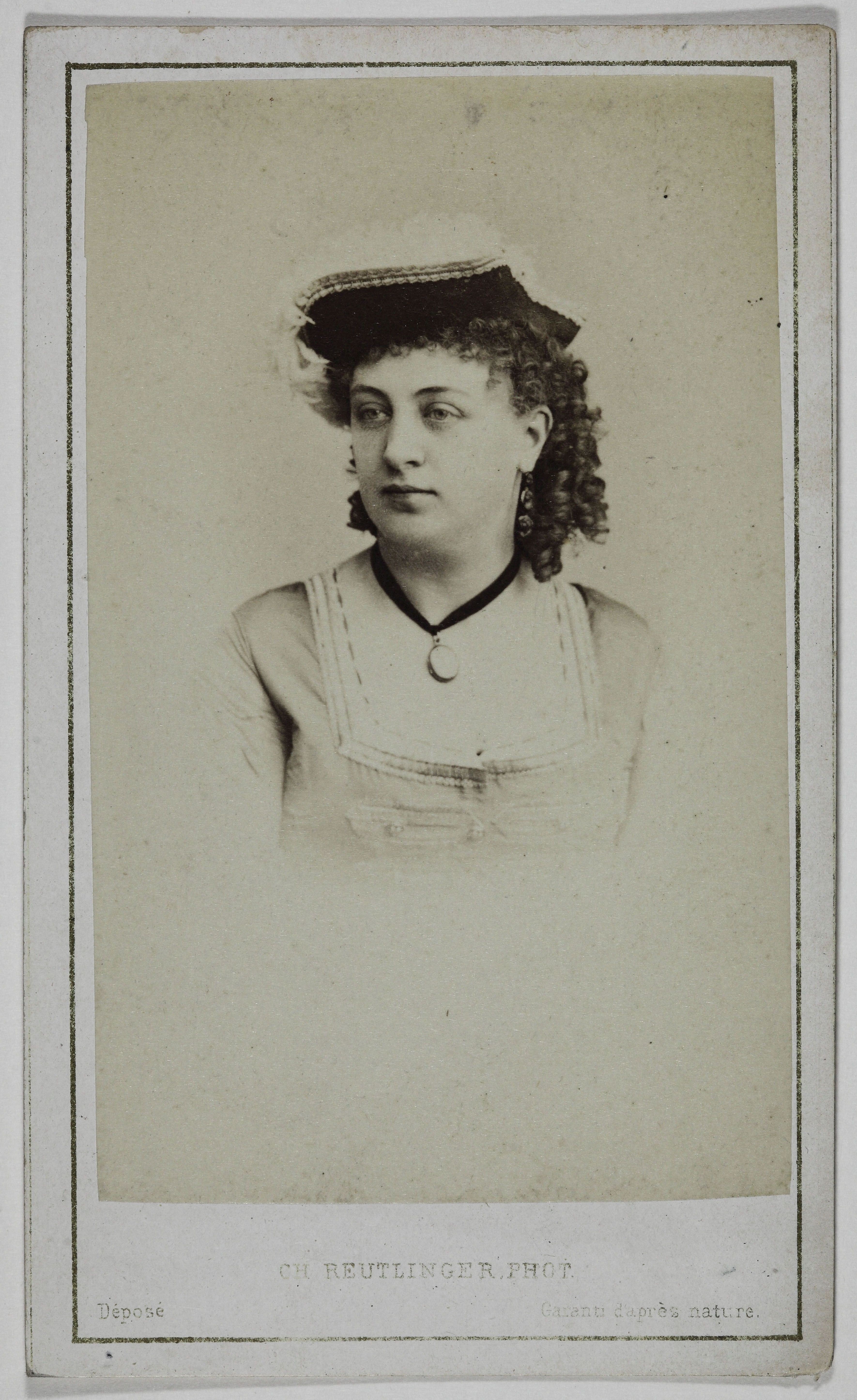 Charles Reutlinger, Portrait d'Amélie, (comédienne)