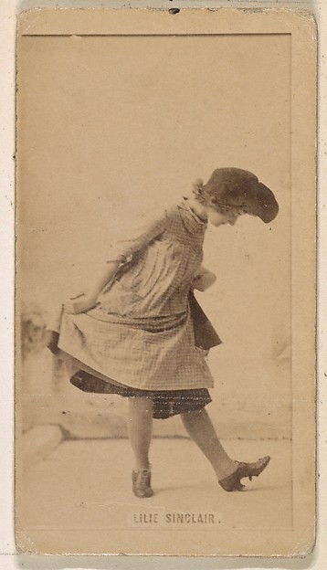 Kinney Brothers Tobacco Company, Lilie Sinclair, from the Actresses series (N245) issued by Kinney Brothers to promote Sweet Caporal Cigarettes