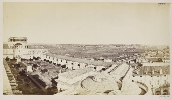 Parker, John Henry, General View - The Vatican Palace with Rome in the distance, from the old Observatory, the highest part of the Vatican, now the apartment of Padre Theiner.