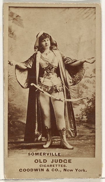 Goodwin & Company, Annie Somerville, from the Actors and Actresses series (N171) for Old Judge Cigarettes