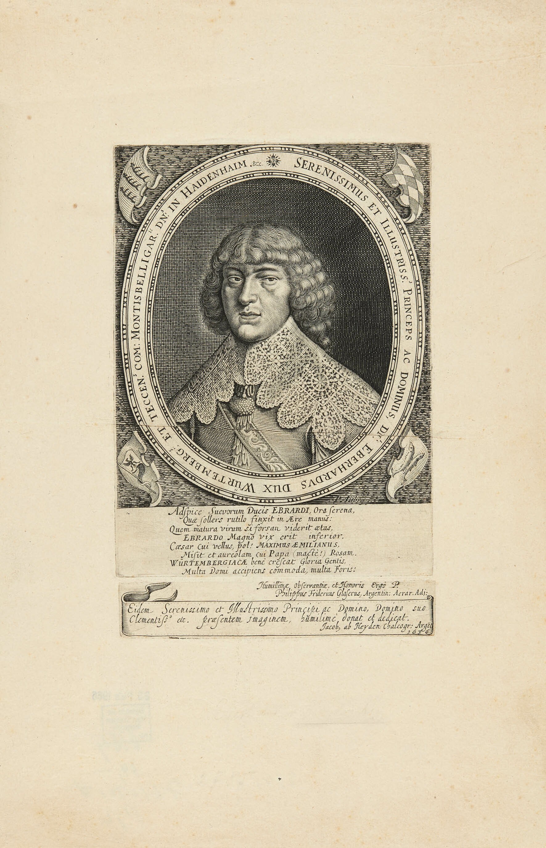 Jacob van der Heyden, Bildnis Herzog Eberhard III. von Württemberg