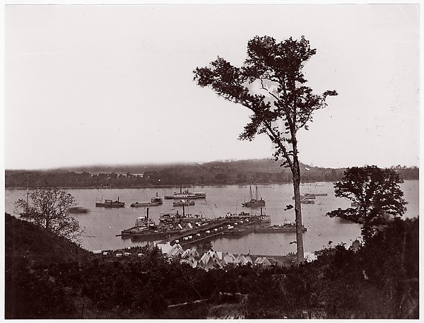 Timothy H. O'Sullivan, [Transports and Steamers, Belle Plain Landing, Virginia]