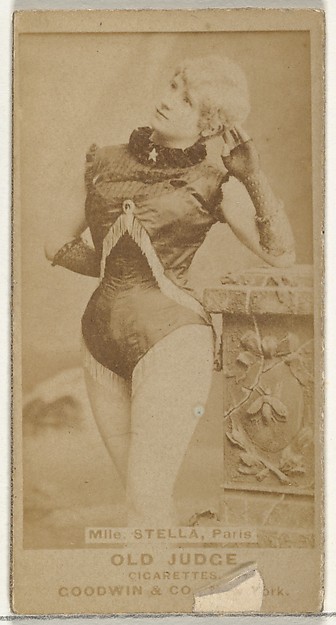 Goodwin & Company, Mlle. Stella, Paris, from the Actors and Actresses series (N171) for Old Judge Cigarettes