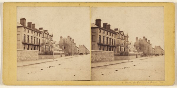 Francis Bedford, Rhyl, the Parade and Belvoir Hotel. [North Wales]