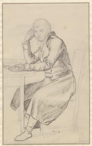 C.W. Eckersberg, Siddende mand ved et bord