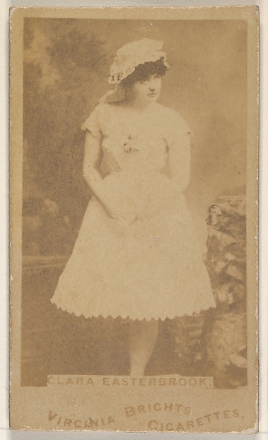 Allen & Ginter, Clara Easterbrook, from the Actors and Actresses series (N45, Type 1) for Virginia Brights Cigarettes