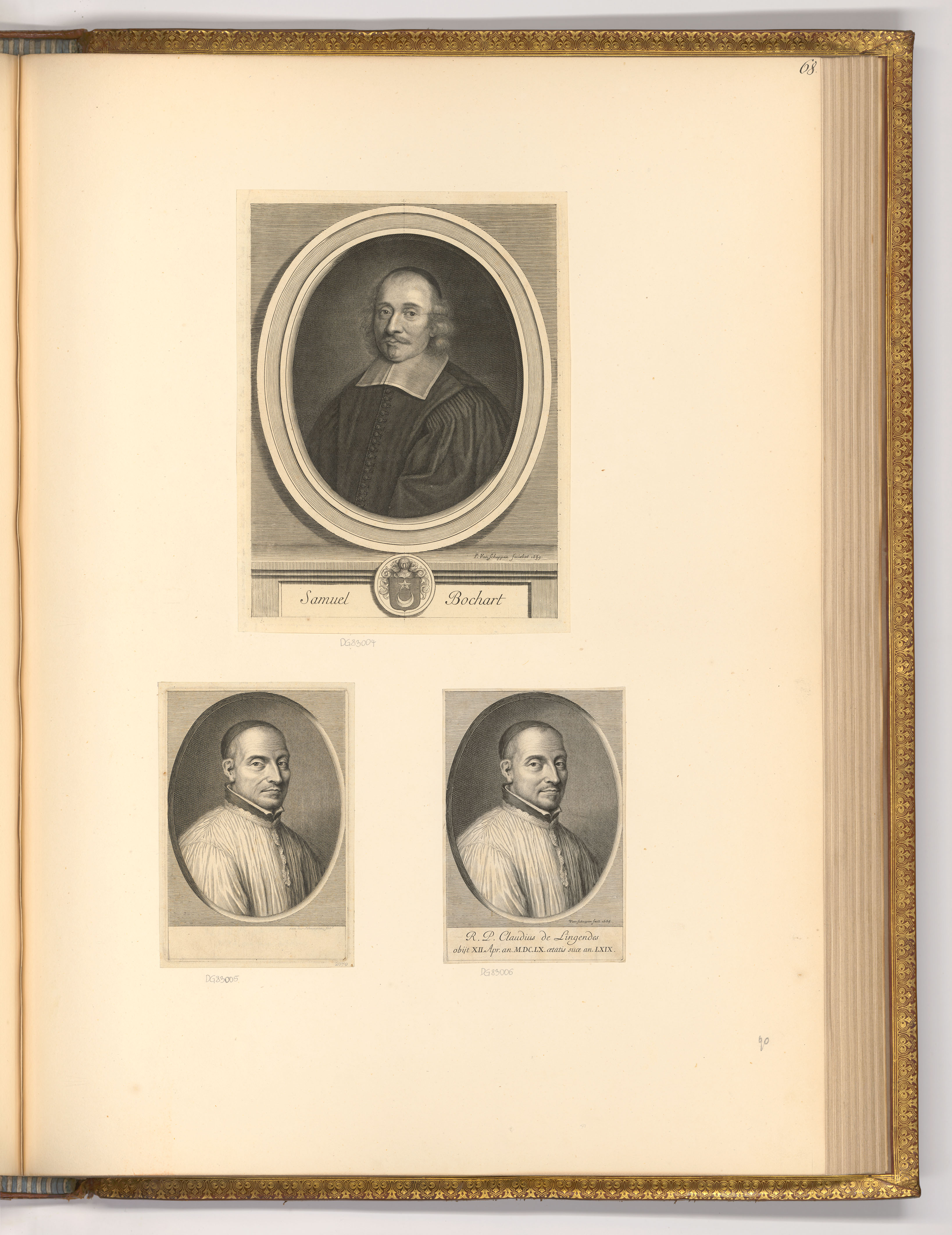 PietervanSchuppen, Porträt Samuel Bochart; Claudius de Lingendes