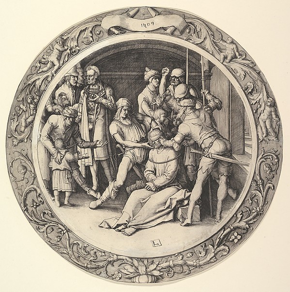 Lucas van Leyden, The Mocking of Christ, from the Circular Passion