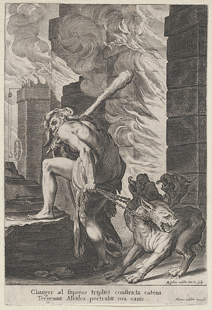 Aegidius Sadeler II, Hercules and Cerberus