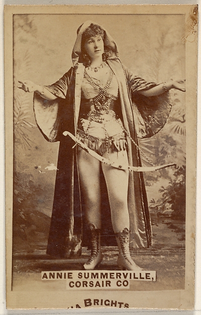 Allen & Ginter, Annie Summerville, Corsair Co., from the Actors and Actresses series (N45, Type 6) for Virginia Brights Cigarettes