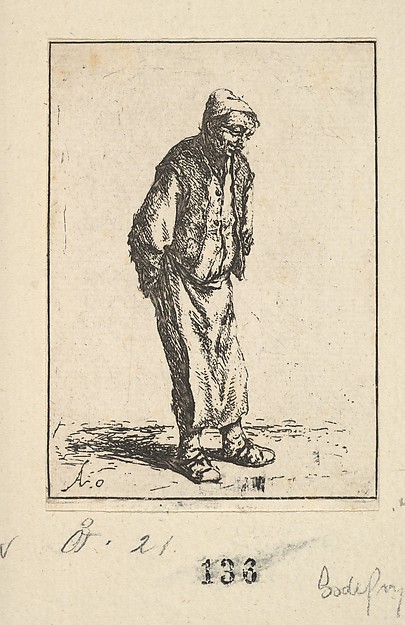 Adriaen van Ostade, Peasant with Hands Behind his Back