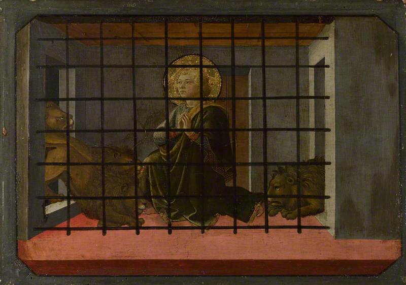 Filippo Lippi, Saint Mamas in Prison thrown to the Lions