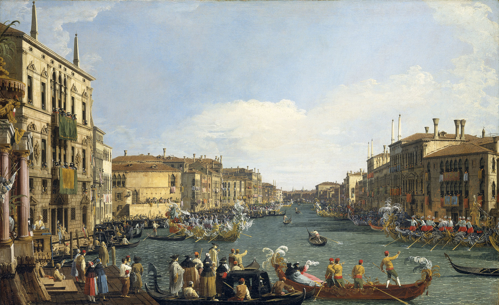 Canaletto, Venice: A Regatta on the Grand Canal