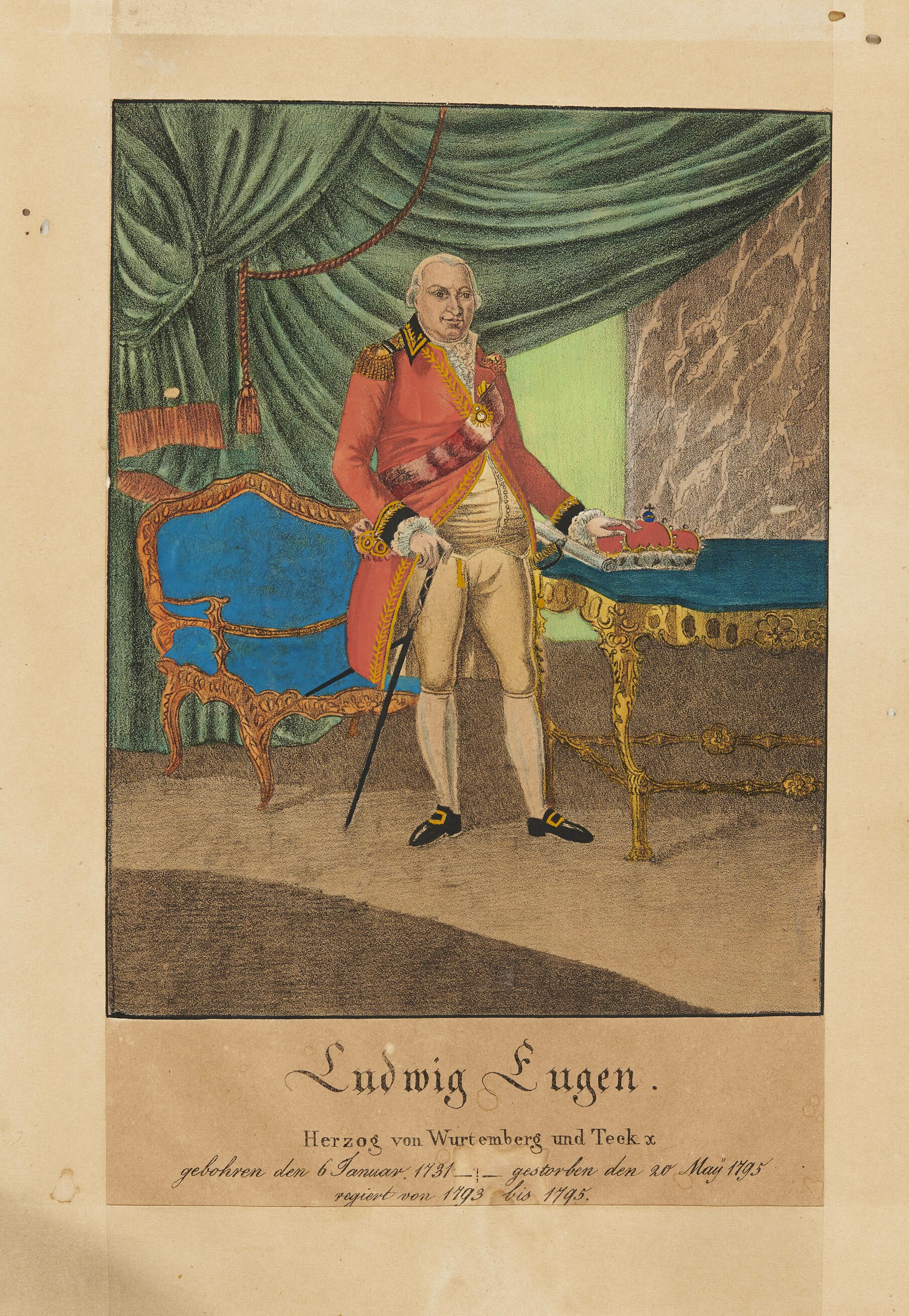 Georg Ebner, Bildnis Herzog Ludwig Eugen von Württemberg