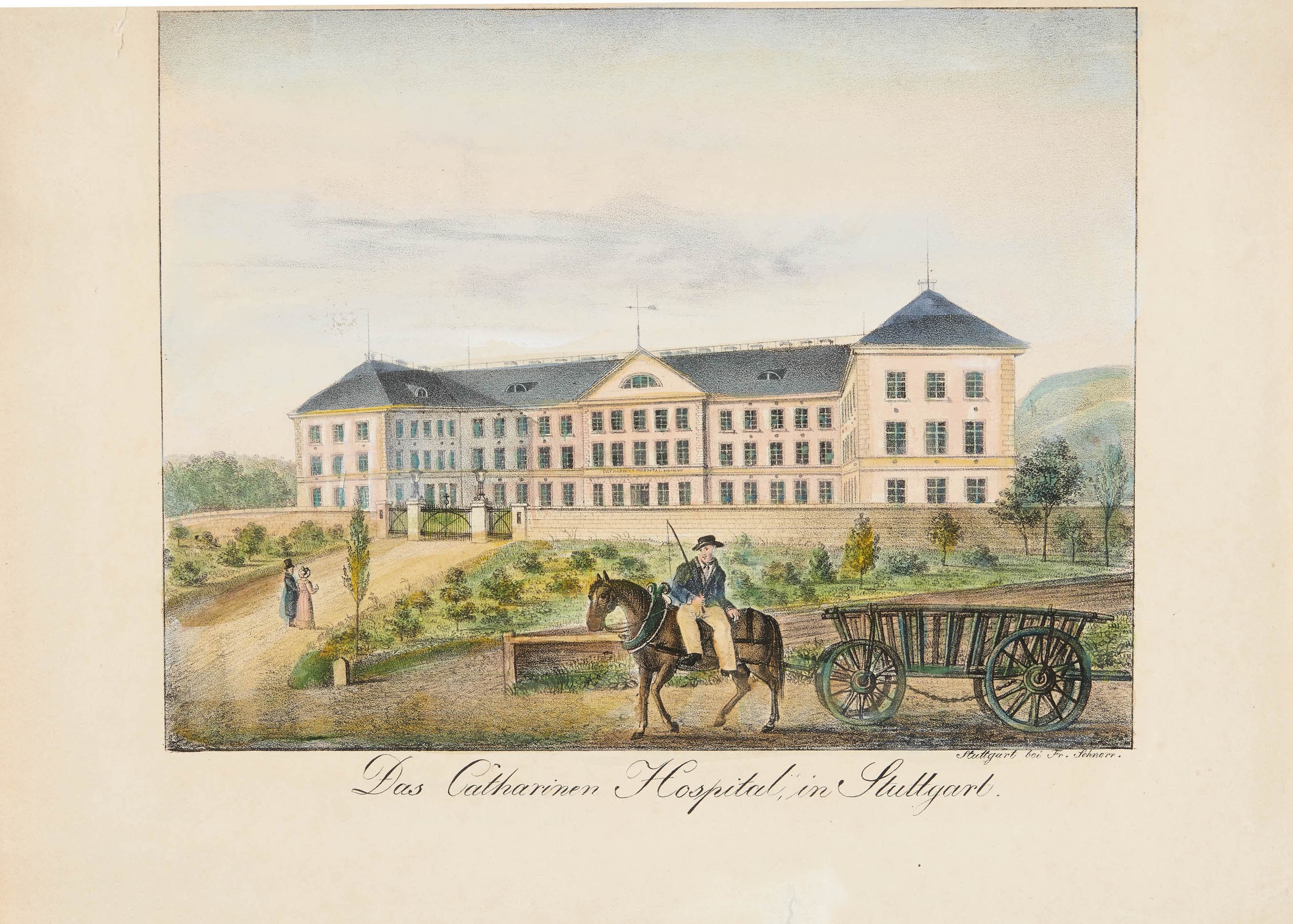 Franz Schnorr, "Das Catharinen Hospital in Stuttgart."