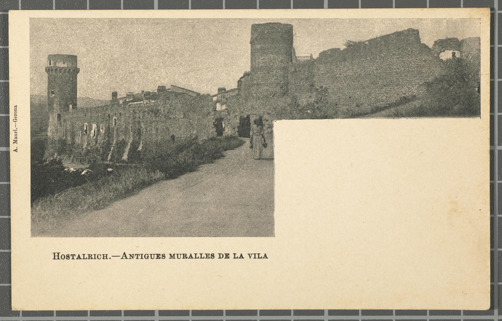 Amadeu Mauri Aulet, Hostalrich.-Old village walls
