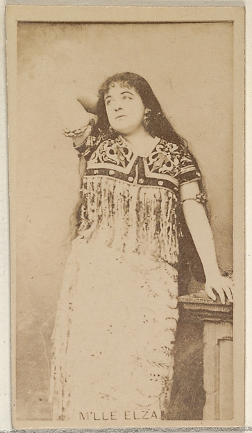 Allen & Ginter, M'lle Elza, from the Actors and Actresses series (N45, Type 8) for Virginia Brights Cigarettes
