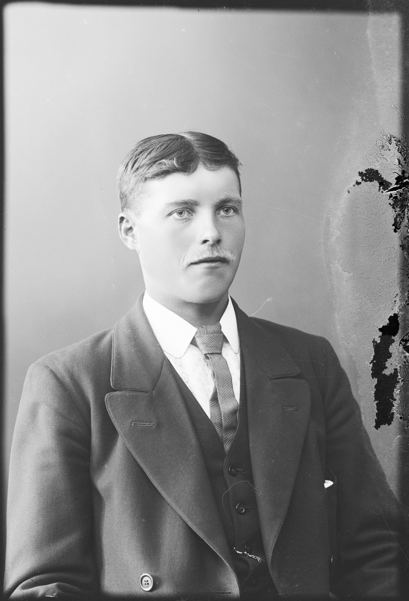 Skötsner-Edhlund, Ateljéporträtt - man, Östhammar, Uppland