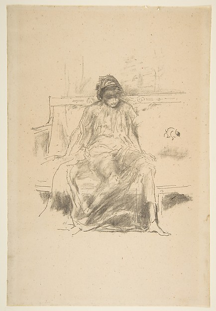 James McNeill Whistler, The Draped Figure, Seated