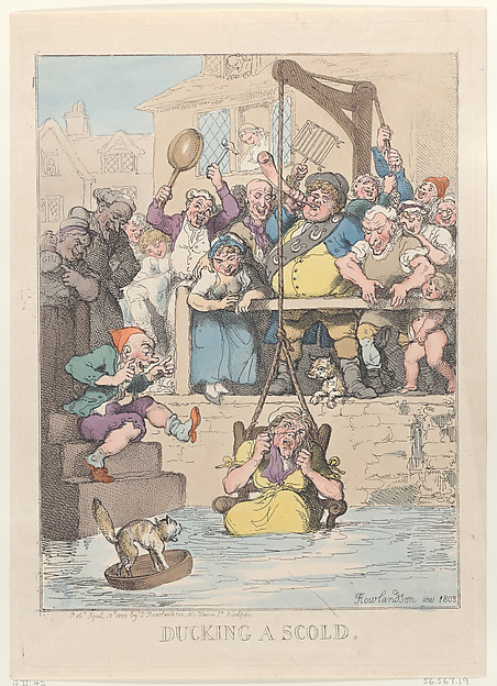 Thomas Rowlandson, Ducking a Scold