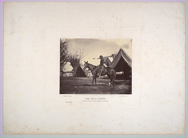 Alexander Gardner, Lieutenant Colonel Charles B. Norton. Headquarters of Major General Fitz John Porter, near Antietam, Maryland